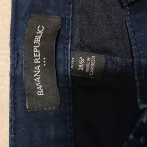 Banana Republic dark wash skinny dressy jans